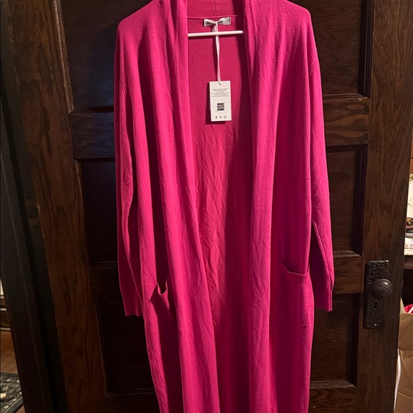 NWT Grace Karin Fuchsia Open Front Cardigan, XL - Picture 1 of 6